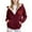 1#Red, variant on Kiijoy Girls Fleece Hooded Jacket Winter Warm Heart Print Zip Up Hoodie Coat, Sizes 4-5
