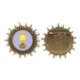 thumbnail image 1 of Solar garden Metal Tower Pin de gancho de metal vintage con forma de sol Unbranded M, 1 of 3