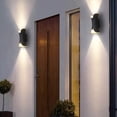 thumbnail image 2 of Aplique LED de 10W para exteriores, focos de pared para interiores, lámpara de pared para exteriores moderna de aluminio IP65, foco para arriba y abajo, luz blanca cálida, aplique para exter JFHHH pequeña, 2 of 5