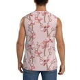 thumbnail image 4 of Uemuo Orchids Flowers Pattern Men's Sleeveless T-Shirt,Muscle Athletic Tank Top, Moisture-wicking Quick-dry Breathable Classic Tee Top for Gym Run Outdoor Sports-XX-Large, 4 of 8