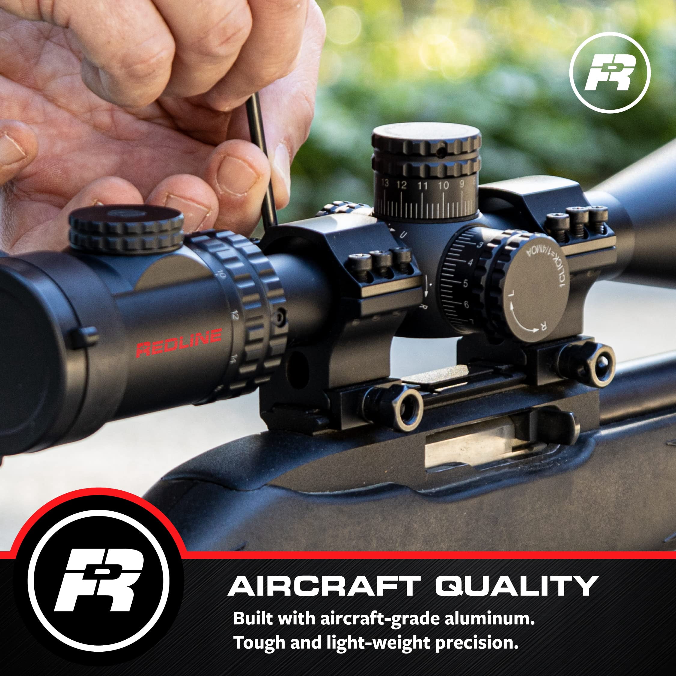New Red-Line Optics P-47 Thunderbolt Gen I 6-24x50, SFP, MRAD, 1" monotube, Hunting, Long-Range Precision, Target .22LR, 223, 308 30-06 Competition Scope Designed in USA Based in WA (Flat Black)