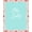 Turquoise, Pattern 2, variant on ODIKA 2x3 Machine Washable Non-Slip Area Rug, Sun Kissed Coral Reef Mosaic with Interlocking Seaweed and Pebble High Traffic Rug, Orange, 711091