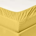 thumbnail image 3 of Home Sweet Home Dream LifeStyle Luxury Hotel Stripe 4-Piece 1200 Thread Count Gold Stripe 100% Egyptian Cotton Sateen Sheet Set, King – Deep pocket, 3 of 5