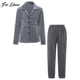 thumbnail image 2 of Conjunto de pijama de terciopelo para niños y adolescentes, ropa de dormir de manga larga con cuello vuelto, Top con pantalones, ropa de dormir para estar en casa, 2 of 4