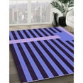 thumbnail image 2 of Ahgly Company Indoor Square Patterned Purple Mimosa Purple Area Rugs, 4' Square, 2 of 6