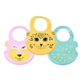 thumbnail image 1 of Baberos de Silicón Papubaby  Animales Niña Piña 3 Piezas, 1 of 2