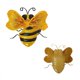 thumbnail image 3 of Advancent Decoración de pared de abeja de Metal, decoración colgante portátil para jardinería, accesorios de adorno para patio, accesorio para sala de Jardín y Patio 16x14.5 Advancent HA066782-02, 3 of 6