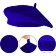 thumbnail image 3 of 1pack Beret Hats Solid Classic Beret Hats for Girls, 3 of 7