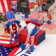 thumbnail image 4 of Decoración de muñecas Día de la Independencia Muñecos de peluche Adornos Regalo para fiestas navideñas Decoraciones de mesa para el hogar, 4 of 6