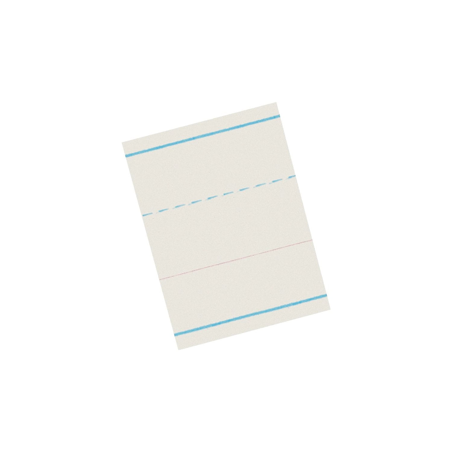 Zaner-Bloser, PACZP2610, Broken Midline Ruled Paper, 500 Per Ream