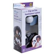 Dreambaby Clip-on Fan with Soft Fins - Baby Strollers Accessories for Infants & Toddlers - Blue