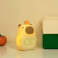 thumbnail image 4 of Luz de la Noche del Reloj de Alarma Para Niños, Luz del Reloj de Aarma de Capybara, Luz Nocturna de USB, Recargable 1500 Mah Li Batería Adtorable Para Dormitorio, 4 of 7
