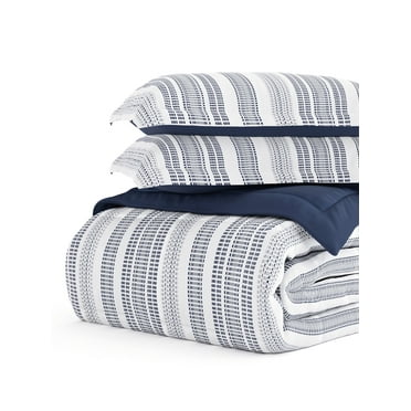 Comfort Canopy - Navy Farmhouse Dreams Timeless Print All Seaon Down-Alternative Comforter for King Beds