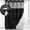 Black, variant on White Waffle Texture Shower Curtain with Waterproof Liner Set, 75" L x 48" W, Hotel Quality Bathroom Accessories