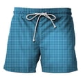 thumbnail image 1 of WILLBEST Pantalones Cortos de Playa con Estampado de Rayas para Hombre, Pantalones Cortos Casuales de Verano, 1 of 2