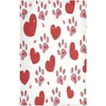 thumbnail image 2 of Dreamtimes Valentine's Day Paw Kitchen Dish Towel 4 Pack, Soft Absorbent Dishcloths Reusable Hand Towel Washable Tea Towels for Home Kitchen Bar Table Decor, 28 x 18 Inch, 2 of 7