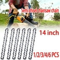 thumbnail image 3 of Landgoo 4Pack 14 Inch Semi chisel Chainsaw Chain 3/8" Pitch 0.050"Gauge 52 DRIVE LINKS for Electric Chainsaw Replacement, 3 of 7