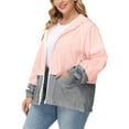 thumbnail image 6 of Avoogue Women Plus Size Waterproof Rain Jacket Raincoat Packable Outdoor Hooded Windbreaker, 6 of 8
