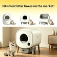 thumbnail image 6 of SummerVibes Drawstring Cat Litter Box Liners, Heavy Duty Leak & Tear Resistant Waste Bags, 60 Count, 26.4 x 12 Inch for Automatic Self-Cleaning Litter Boxes, 6 of 7