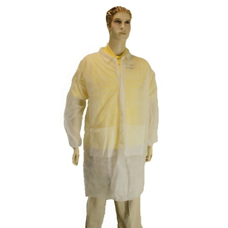 - Lab Coat with Pockets (Polypropylene) Lot of 1 Pack(s) of 1 Unit