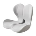 thumbnail image 2 of Cojín para respaldo de asiento de coche, antideslizante, portátil, ergonómico, para comer Gris claro, 2 of 9