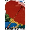 thumbnail image 2 of Giacometti, Augusto 14x18 Gold Ornate Wood Framed with Double Matting Museum Art Print Titled - Graubunden / Schweiz, 2 of 4