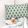 thumbnail image 4 of Salouo Peacock Feathers1 Pattern Pillow Cases,1PC Pillow Covers with Envelope Closure Decorative Pillow Case for Bed Couch,Pillows Not Included-16"x24", 4 of 6
