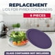 thumbnail image 2 of Tapas de repuesto para recipientes Pyrex redondos de vidrio y plástico para alimentos, 2 of 6