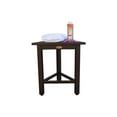 thumbnail image 4 of FlexiCorner Teak Wood 17" Triangular Stool in Brown Finish, 4 of 8