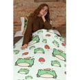 thumbnail image 2 of Frog Mushroom Blanket Gifts for Frog Mushroom Lover 40 x 50 Inch for Kid,Frog Mushroom Fannel Fleece Throw Blanket Super Soft Throws Blanket for Bed Couch Sofa, 2 of 6