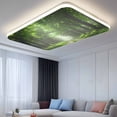 thumbnail image 2 of Green Trees Fluorescent Light Covers, Forest Art Decor Spring Summer Nature Leaf Magnetic Light Covers for Ceiling Lights, Fluorescent Ceiling Shade Filters for Classroom Bedroom Office 4x2Ft x 3PCS, 2 of 8