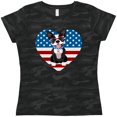 thumbnail image 3 of Inktastic Boston Terrier Dog US Flag July 4th Women's T-Shirt, 3 of 5