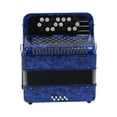 thumbnail image 4 of Acordeón Bling Bling 22 teclas 8 bajos profesional con bolsa de almacenamiento azul oscuro, 4 of 12