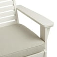 thumbnail image 3 of Linon Killick Slatted Back Acacia Wood Outdoor Bench with Cushions, Antique White/Beige, 3 of 4
