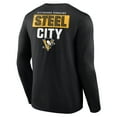 thumbnail image 3 of Men's Black Pittsburgh Penguins Territorial Long Sleeve T-Shirt, 3 of 3