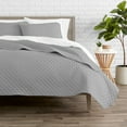 thumbnail image 2 of Bare Home  Lightweight Coverlet Bedspread & Microfiber Sheet Set Bundle Coverlet Set: Light Grey, Sheet Set: White Queen 7 Piece, 2 of 5