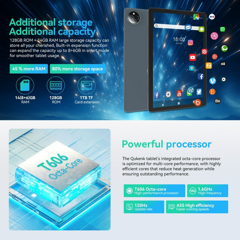 Android Tablet, 10.1 Inch Android Tablet with 14GB RAM+128GB ROM+1TB Expand, Dual Sim Card Slot,Octa Core Processor, 8000mAh, Dual 13MP Camera, 5G Android Tablet, 10.1 Inch Android Tablet with 14GB RAM+128GB ROM+1TB Expand, Dual Sim Card Slot,Octa Core Processor, 8000mAh, Dual 13MP Camera, 5G