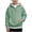 Green, variant on Nwiuh Boys Quarter Zip Hoodies - Waffle Knit Kids Long Sleeve Hooded Sweatshirts Teens Pullover Tops Clothes (Green, 3-4 Years)