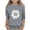 Gray, variant on Cethrio Girls T Shirts, Crew Neck Graphic Summer Casual 3/4 Sleeve Tops Pink Size 10-12