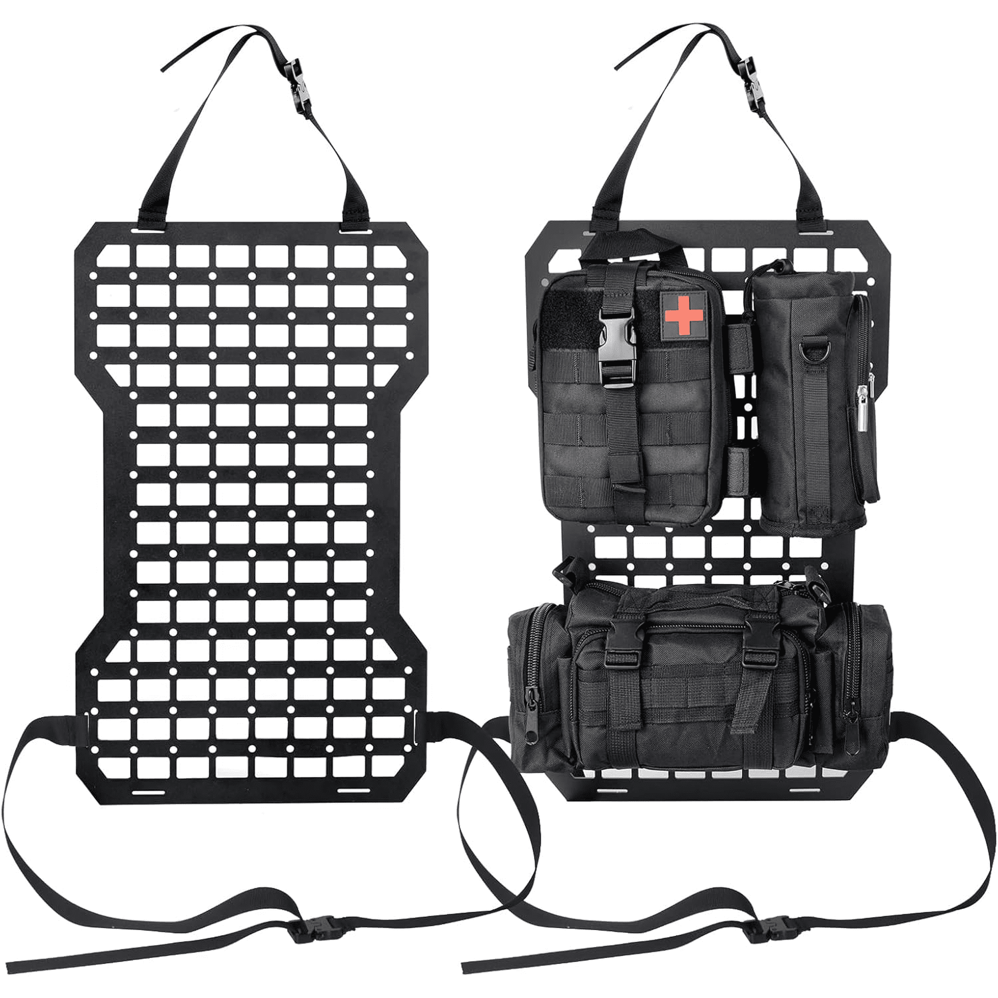 Adjustable 17935 Tactical Equipment Storage With Storage 2 Pack Tactical Rigid Molle Panel Stiff Construction