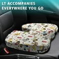 thumbnail image 4 of Premium Dog Pattern Memory Foam Seat Cushion Ergonomic Chair Pad for Office Chair, Car, Airplane & Bleachers Sciatica, Tailbone Hip & Back Pain Relief - Chair Cushion for Long Office Workers., 4 of 5