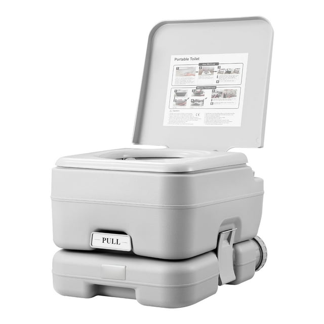 KFFKFF Mobile Lavatory for Outdoor Activities,with Transport Bag, Recreational Vehicle Lavatory with 3.2 Gallon Waste Container, Button-Activated Pressurized Rinse,Secure Against Leaks and Smell-Free