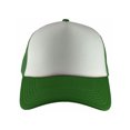 thumbnail image 2 of Top Headwear Low Profile Trucker Foam Mesh Hat, White/Kelly, 2 of 4