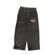 thumbnail image 1 of Pantalones vaqueros unisex estilo hip-hop gótico urbano de talle alto y corte holgado con diseños rasgados y bordados for hombre y mujer, 1 of 3