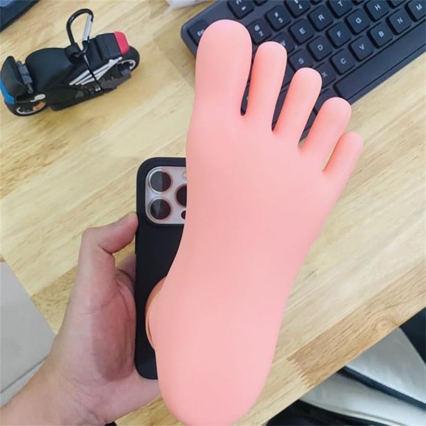 THUCHENYUC Custodia per Telefono 3D A Forma di Piede, 3D