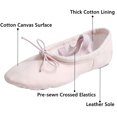 thumbnail image 3 of Nexete Girls Canvas Ballet Slipper/Ballet Shoe/Yoga Dance Shoe (Toddler/Little Kid/Big Kid/Women/Boy), 3 of 6