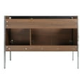 thumbnail image 5 of Fine Fixtures Oakville 48 in. W x 18 in. D x 33 in. H Bathroom Vanity in Walnut Ebony with White Ceramic Sink - Chrome hardware, 5 of 7