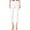 Bright White, variant on INC Womens Ruffle Trim Cropped Capri Pants White 4