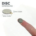 thumbnail image 5 of N42 Neodymium Adhesive Disc Magnet - 19/32 in. dia x 1/32 in. thick - 2.42lbs Pull (South) (Pack of 10), 5 of 7