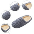 thumbnail image 3 of House Slippers for Women Men Unisex Comfortable Fuzzy Memory Foam Orthopedic Bedroom Slip on Arch Support Indoor Home Shoes, 3 of 5